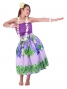 Hula Pa'u Skirt with Lily & Plumeria Print / Lavender / J1648