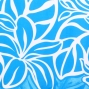 Hula Pa'u Skirt with Plumeria Print / Light Blue / J1652
