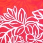 Hula Pa'u Skirt with Plumeria Print / Red / J1654