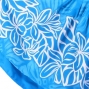 Hula Double & Reversible Pau Skirt with Plumeria Print / Blue / J1656