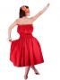 Hula Tube Top Blouse / Red / G1662r