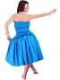 Hula Shirring Tube Top & Pa'u Skirt Set-Up / Blue / G1670bl