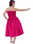 Hula Shirring Tube Top & Pa'u Skirt Set-Up / Deep Rose / G1670dr