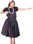 Hula Puff Sleeve Blouse & Pa'u Skirt Set-Up / Black / G1669b