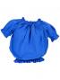 Hula Puff Sleeve Blouse & Pa'u Skirt Set-Up / Royal Blue / G1669rb