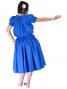 Hula Puff Sleeve Blouse & Pa'u Skirt Set-Up / Royal Blue / G1669rb