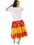 Hula Puff Sleeve Blouse & Pa'u Skirt Set-Up / White / G1669w