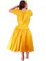Hula Puff Sleeve Blouse & Pa'u Skirt Set-Up / Yellow / G1669y