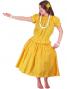 Hula Puff Sleeve Blouse & Pa'u Skirt Set-Up / Yellow / G1669y