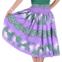 Hula Pa'u Skirt with Lehua Print / Lavender / J1733