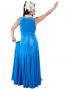 Hula Long Dress with Velvet / Blue / G1816a