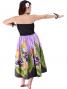 Hula Tube Top Dress with Bird of Paradise print / Purple  / G1817p