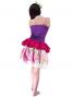 Tahitian Skirt with Flower Print / Pink / G1840