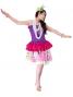 Tahitian Skirt with Flower Print / Pink / G1840