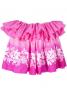 Tahitian Skirt with Lily & Lehua Print / Pink / G1856