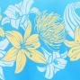 Tahitian Skirt with Lily & Lehua Print / Blue / J1858