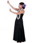 Hula Long Dress with Velvet / Black / G1893a