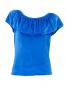Hula Blouse & Skirt Set-Up with Velvet / Blue / G1906bla