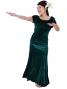 Hula Frilled Collar Blouse with Velvet / Green / G1904ga