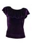 Hula Blouse & Skirt Set-Up with Velvet / Purple / G1906pa