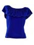 Hula Blouse & Skirt Set-Up with Velvet / Royal Blue / G1906rba