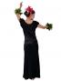 Hula Blouse & Skirt Set-Up with Velvet / Black / G1906ba
