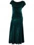 Hula Blouse & Skirt Set-Up with Velvet / Green / G1906ga