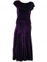 Hula Blouse & Skirt Set-Up with Velvet / Purple / G1906pa