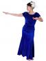 Hula Blouse & Skirt Set-Up with Velvet / Royal Blue / G1906rba