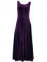 Hula Long Dress with Velvet / Purple / G1907a
