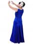 Hula Long Dress with Velvet / Royal Blue / G1908a