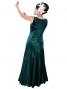 Hula Long Dress with Velvet / Green / G1912a