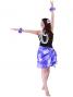 Pareo-like-Skirt with Gradation Plumeria Print / Purple / G1914p