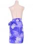 Pareo-like-Skirt with Gradation Plumeria Print / Purple / G1914p