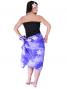 Pareo-like-Skirt with Gradation Plumeria Print / Purple / G1914p