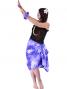 Pareo-like-Skirt with Gradation Plumeria Print / Purple / G1914p