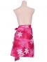 Pareo-like-Skirt with Gradation Plumeria Print / Red / G1914r