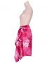 Pareo-like-Skirt with Gradation Plumeria Print / Red / G1914r