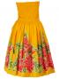 Hula Midi Dress with Torch Ginger Print / Yellow / G1958y