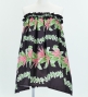 Hula Tube Top & Pa'u Set-Up / Heliconia / Black / J1959b