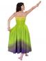 Hula Strapless Gradation Dress / Green & Purple  / G1975gp