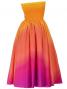 Hula Strapless Gradation Dress / Orange & Pink  / G1975opi