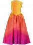 Hula Strapless Gradation Dress / Orange & Pink  / G1975opi