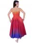 Hula Strapless Gradation Dress / Red & Purple  / G1975rp
