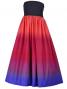Hula Tube Top Dress with Gradation print / Red & Purple / G1992rp