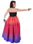 Hula Tube Top Dress with Gradation print / Red & Purple / G1992rp