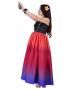 Hula Tube Top Dress with Gradation print / Red & Purple / G1992rp