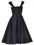 Hula Shantung Midi Dress / Black / G1993b