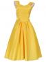 Hula Shantung Midi Dress / Yellow / G1993y
