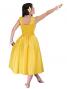 Hula Shantung Midi Dress / Yellow / G1993y